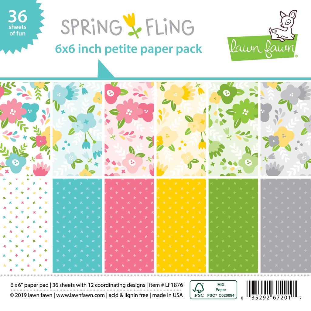 Lawn Fawn Spring Fling 6 x 6 Paper Pad