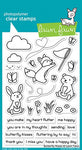 Lawn Fawn Butterfly Kisses Cling Stamp Set