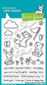 Lawn Fawn Butterfly Kisses Cling Stamp Set
