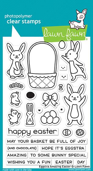 Lawn Fawn Eggstra Amazing Easter Cling Stamp Set