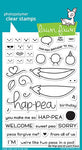 Lawn Fawn Be Hap-pea Cling Stamp Set