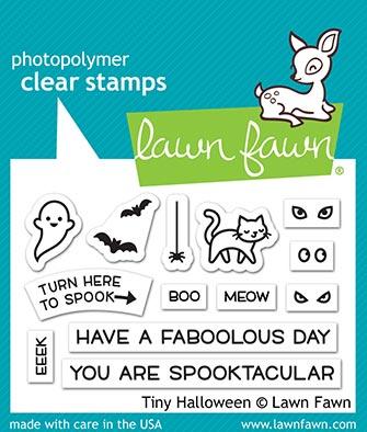Lawn Fawn Tiny Halloween Cling Stamp Set