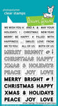 Lawn Fawn offset sayings: christmas - cling stamp set
