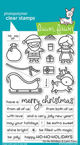 Lawn Fawn " Ho Ho Holidays" Cling Stamp Set