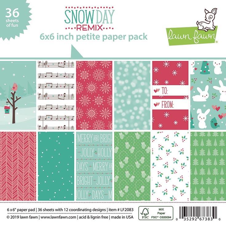 Lawn Fawn "Snow Day Remix" petite paper pack