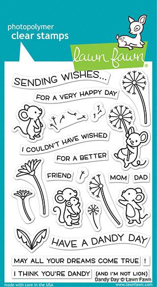 Lawn Fawn Dandy Day Cling Stamp Set