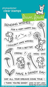 Lawn Fawn Dandy Day Cling Stamp Set