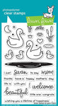 Lawn Fawn Swan Soiree Cling Stamp Set