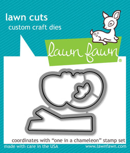 Lawn Fawn One in a Chameleon Flip Flop Lawn Cut Set