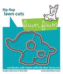 Lawn Fawn Elphie Selfie Flip Flop Lawn Cut