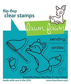 Lawn Fawn Butterfly Kisses Flip Flop Stamp Set
