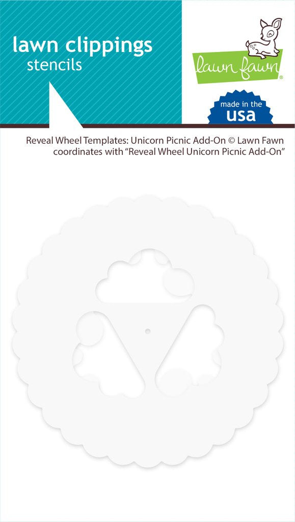 Lawn Fawn Reveal Wheel Template - Unicorn Picnic Add-on