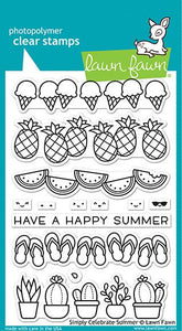 Lawn Fawn Simply Celebrate Summer Cling Stamp Set