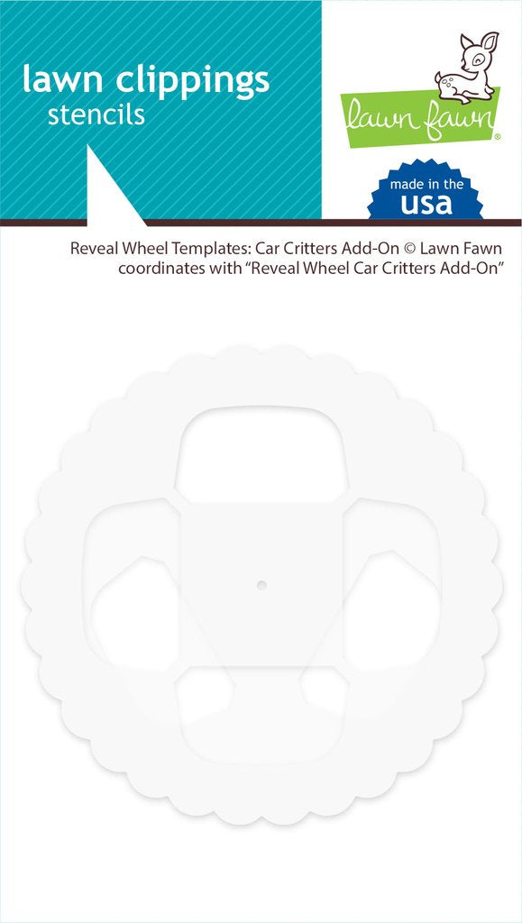 Lawn Fawn Reveal Wheel Templates Car Critters Add-on