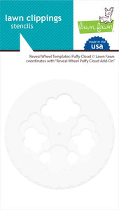 Reveal Wheel Template - Puffy Clouds