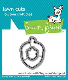 Lawn Fawn Big Acorn lawn Cut