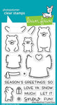 Lawn Fawn Snow Much Fun Cling Stamp Set