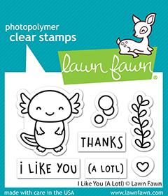 Lawn Fawn I like You a Lot Cling Stamp Set