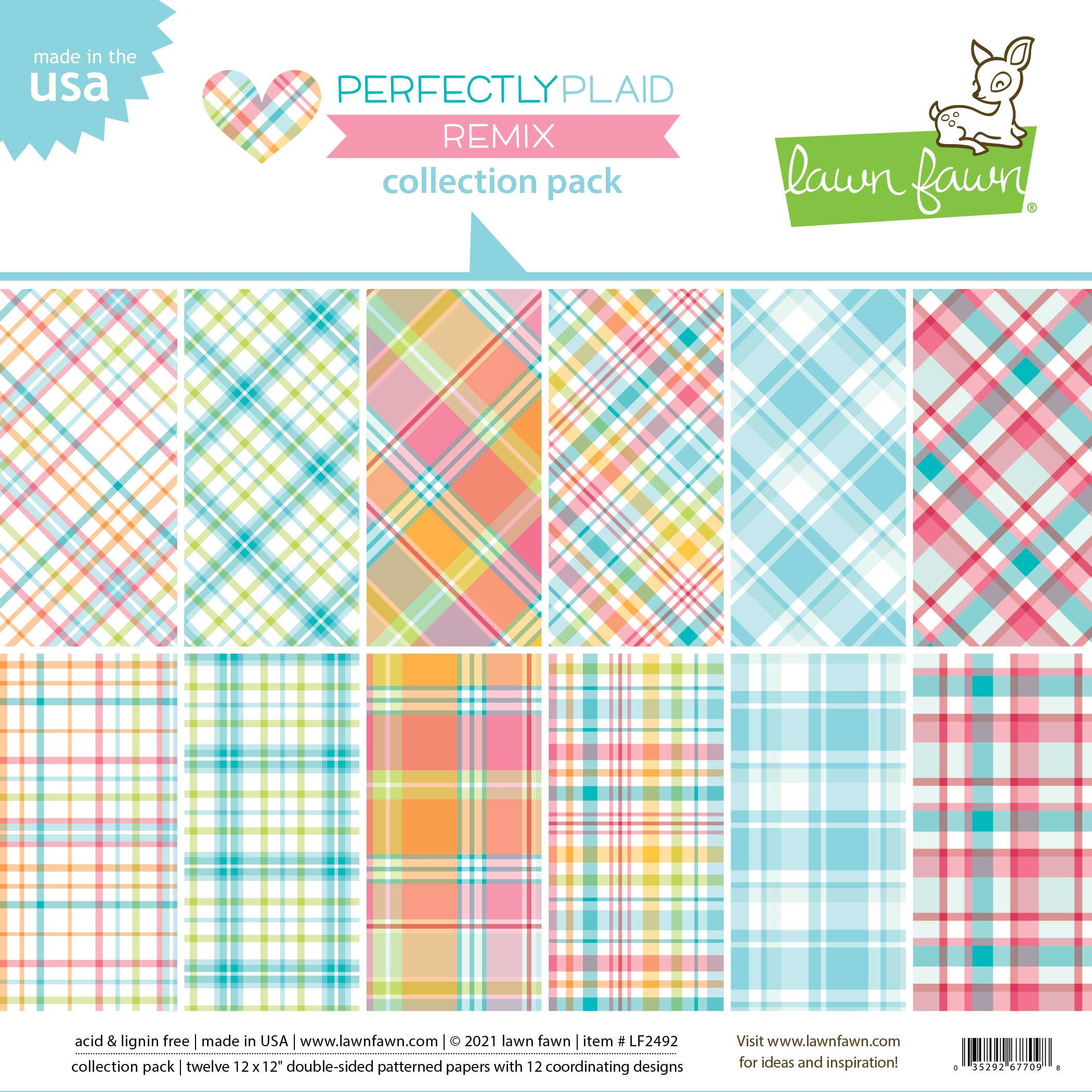 Lawn Fawn Perfectly Plaid Remix Collection Pack
