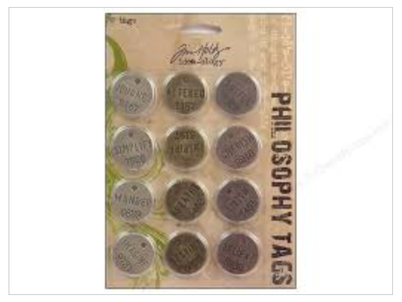 Metal Philosophy Tags by Tim Holtz Idea-ology