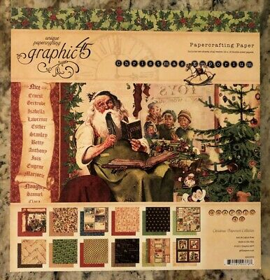 Graphic 45 Christmas Emporium  Collection 12 x 12 Paper Pad RETIRED