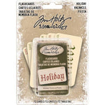 Tim Holtz Ideaology Holiday Old English Font Double-Sided Flashcards
