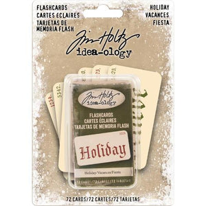 Tim Holtz -Idea-ology -  Holiday- Flashcards