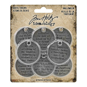 Tim Holtz Idea-ology Halloween Quote Tokens