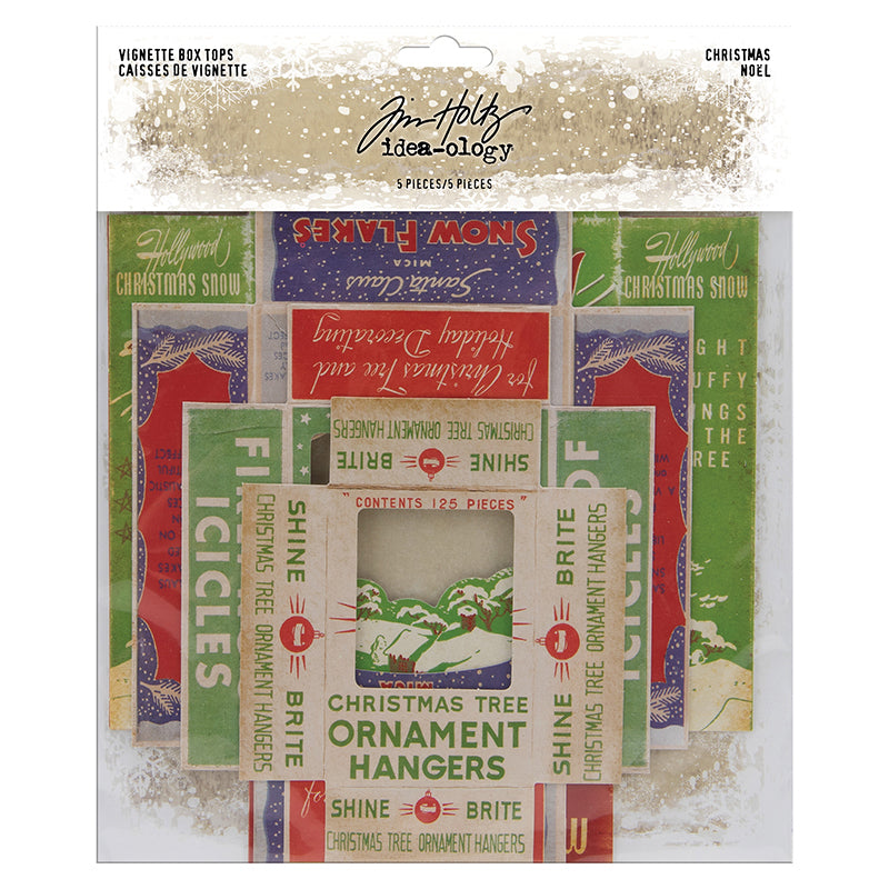 Tim Holtz - Ideaology- Christmas - Vignette Box Tops