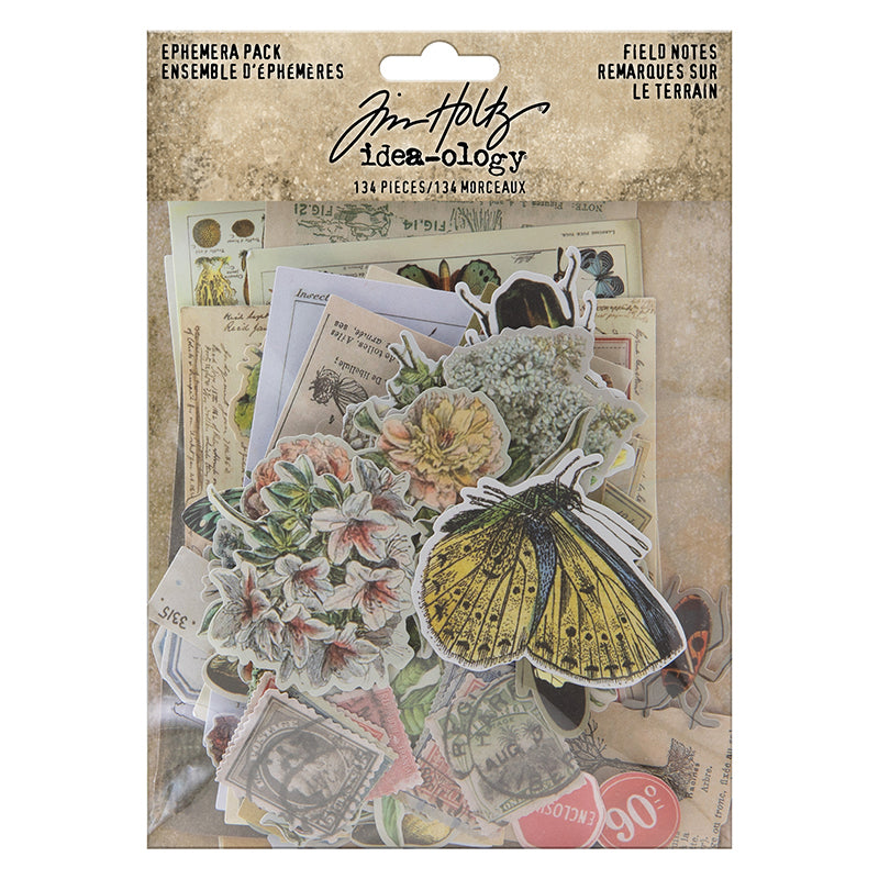 Tim Holtz - Ephemera Pack - Field Notes