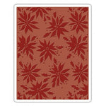 Sizzix - Tim Holtz - Alterations Collection - Christmas - Texture Fades - Embossing Folder - Poinsettias