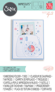 Sizzix - Impresslits - Die and Embossing Set - Instant Camera
