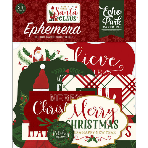 Echo Park - Christmas - Here Comes Santa Claus Collection - Ephemera