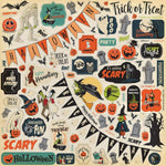 Carta Bella Paper - Happy Halloween Collection - 12 x 12 Cardstock Stickers - Elements