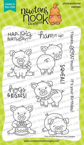 Newton's Nook - Oink Cling Stamp Set