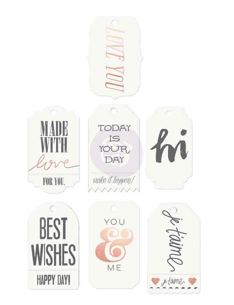 Prima Watercolor Words Tag Me Resist Tags