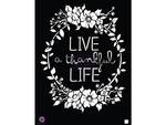 Prima Live Life 8x10 Stencil