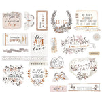 Prima - Pretty Pale Collection - Chipboard Stickers