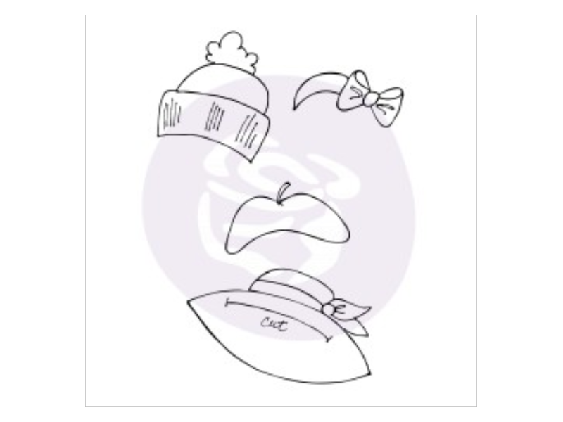 Prima Julie Nutting "Hats II Cling Stamp