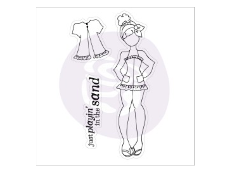 Prima Julie Nutting Lila Cling Stamp