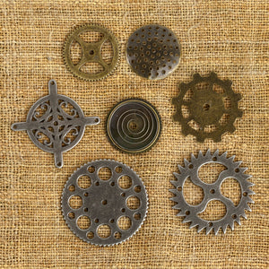 Prima - Finnabair Mechanicals - Vintage Trinkets - Gears