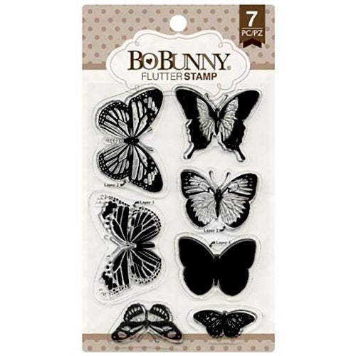 BoBunny - Clear Acrylic Stamps - Flutter