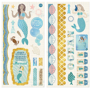 BoBunny - Down By The Sea Collection - Chipboard Stickers