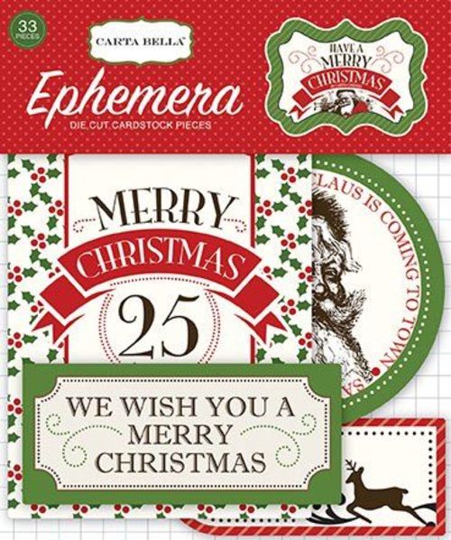Carta Bella Have A Merry Christmas Ephemera Package