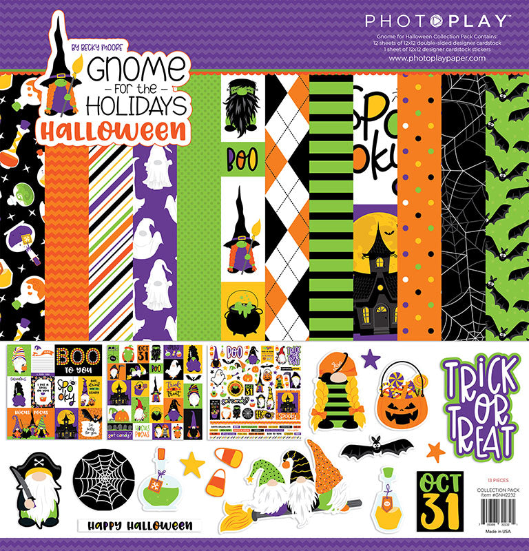 Photo Play Paper - Gnome for Halloween Collection - 12 x 12 Collection Pack
