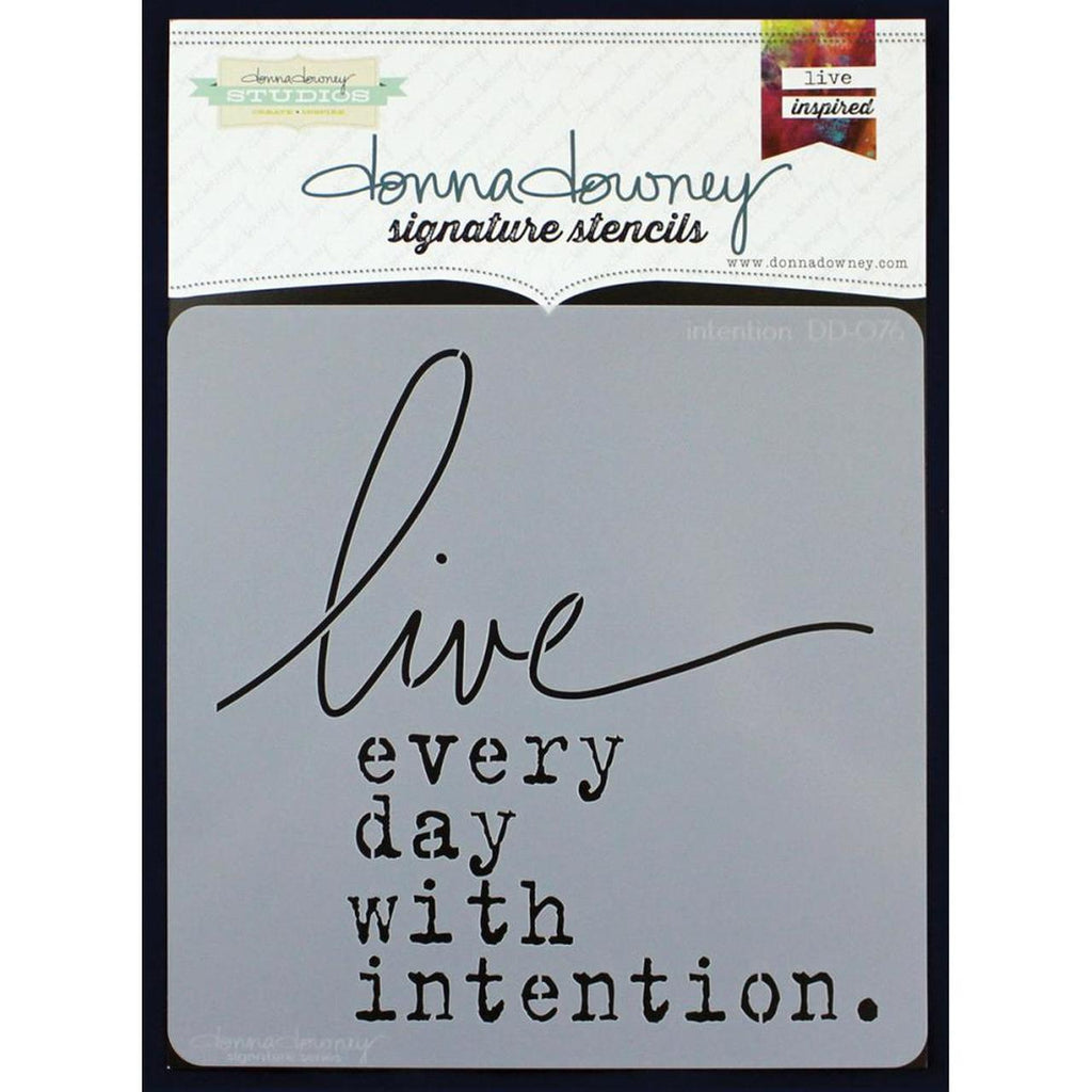 Donna Downey Signature Stencil - Intention