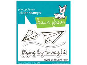 Lawn Fawn Flying By Cling Stamp Set