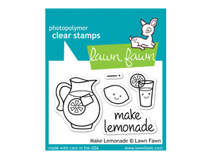 Lawn Fawn Make Lemonade Cling Stamp Set