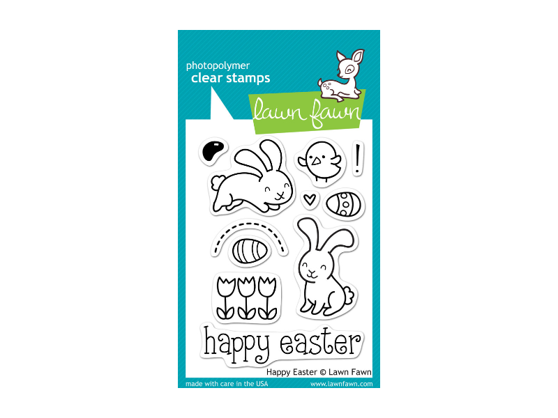 Lawn Fawn Happy Easter Cling Stamp