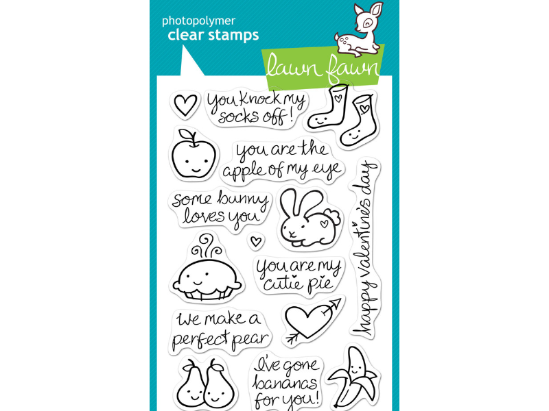 Lawn Fawn My Silly Valentine Cling Stamp Set